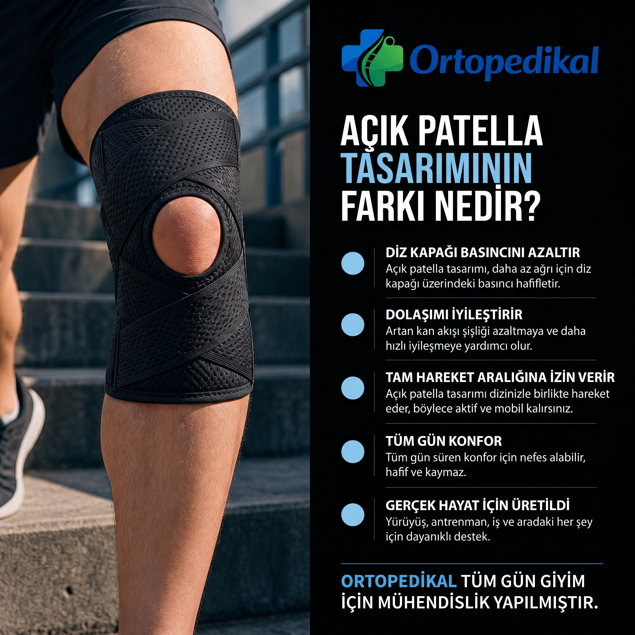 Açık patella tasarımının farkı nedir